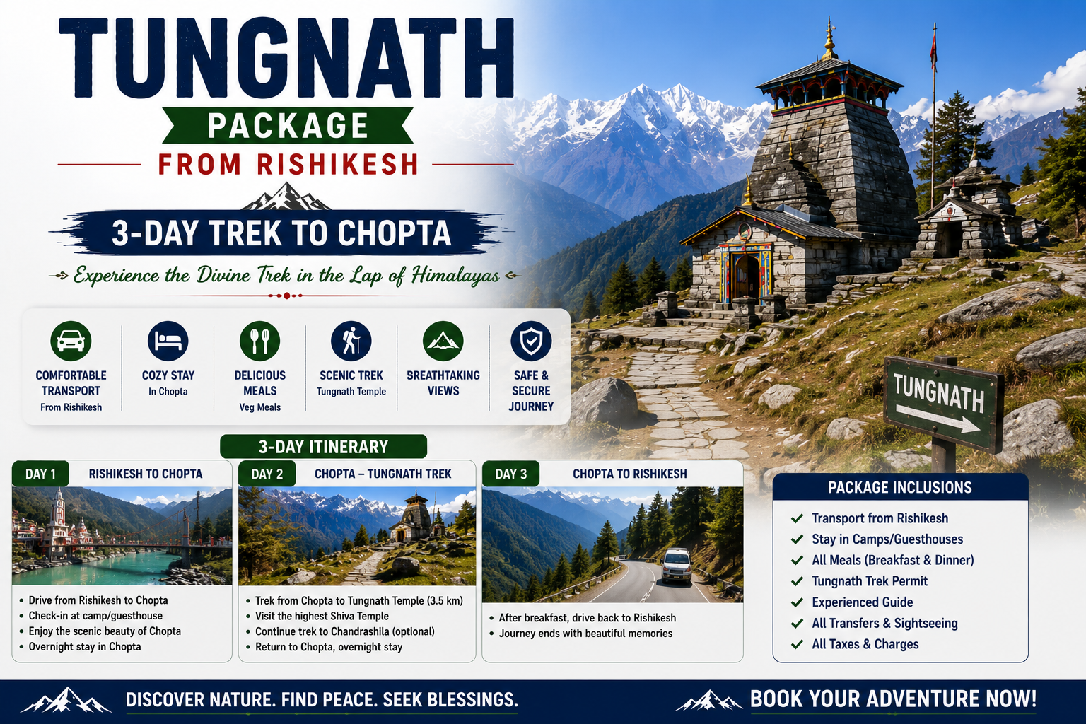 Tungnath Package From Rishikesh 3 Day Trek To Chopta